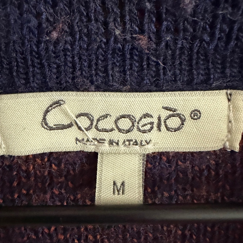 Cocogio Italy Southwestern Fringe Open Front Cardigan Med. Western Yellowstone - Picture 5 of 6
